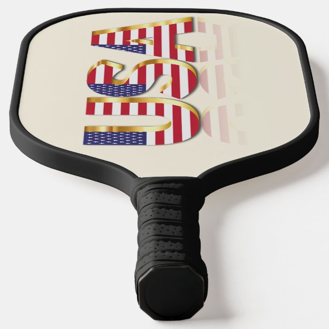 USA Flag Pickleball Paddle (Laydown)