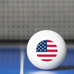 USA Flag Ping Pong Ball American Patriotic