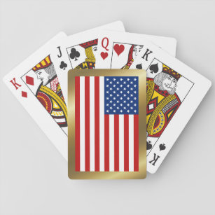 USA Flag Playing Cards