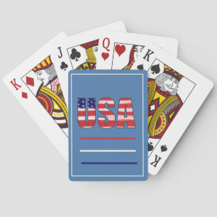 USA Flag Playing Cards