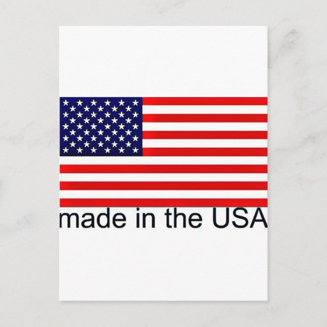 USA Flag Postcard (Front)