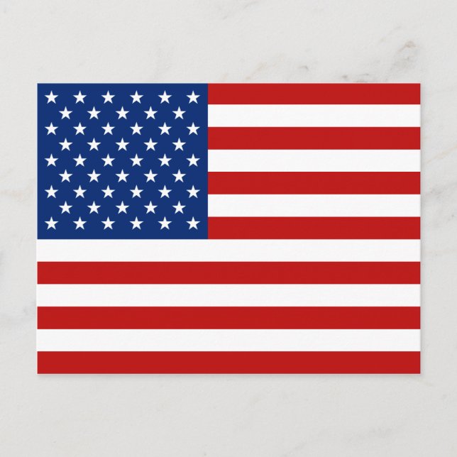USA Flag Postcard (Front)