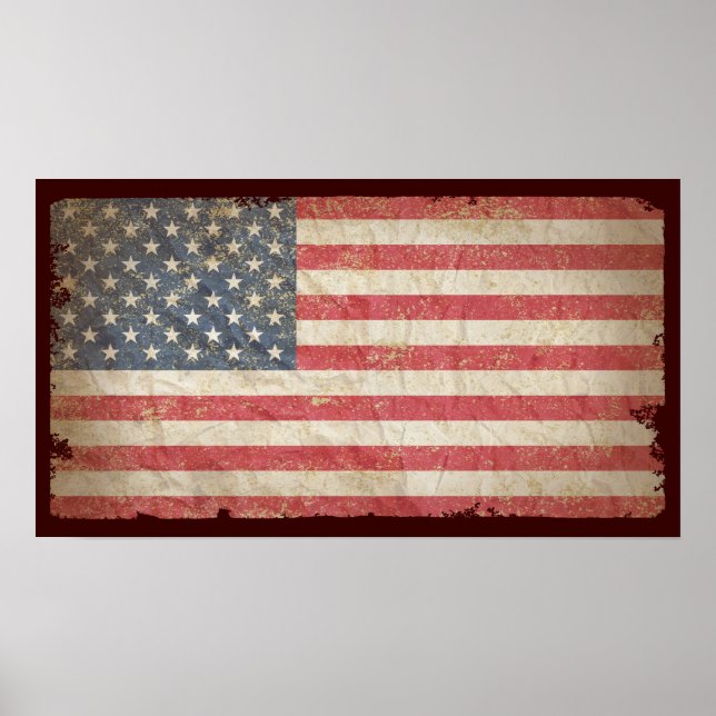 USA Flag Poster (Front)