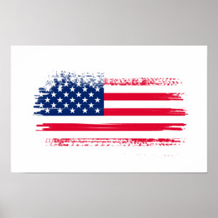 USA flag Poster