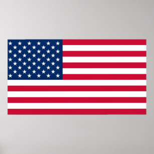 USA Flag Poster United States of America