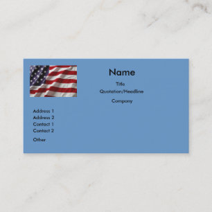 USA Flag Profile Card #6