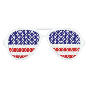 USA Flag pscn Aviator Sunglasses
