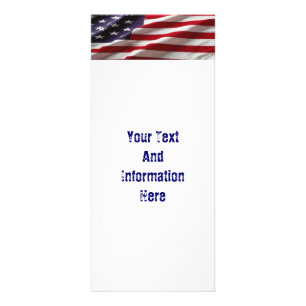 USA Flag Rack Card