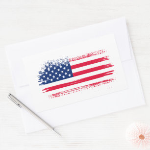 USA flag  Rectangular Sticker