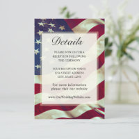 USA Flag Red White Blue American Patriotic Wedding