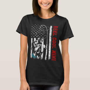Usa Flag Reel Cool Mimi Fishing Fisher Fisherman T-Shirt