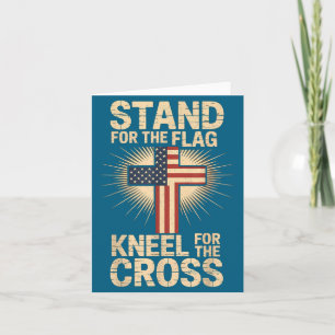 Usa Flag Religious Quote Christian Faith Card