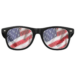USA Flag Retro Sunglasses