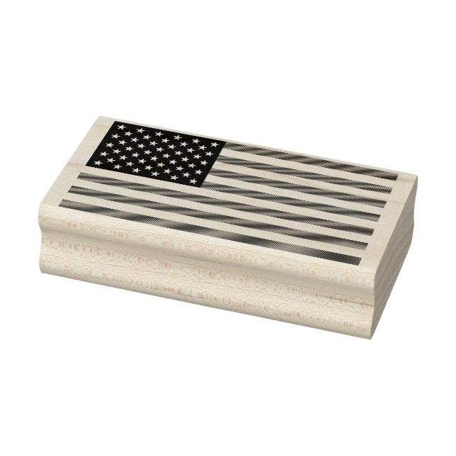 USA Flag Rubber Stamp Patriotic (Stamp)