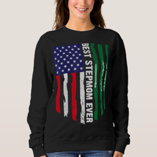 Usa Flag & Saudi Arabia Flag Best Stepmom Ever Sweatshirt