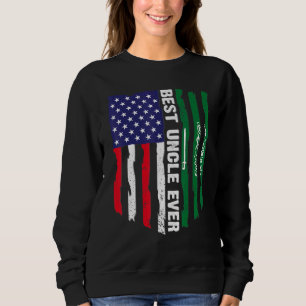 Usa Flag & Saudi Arabia Flag Best Uncle Ever Sweatshirt