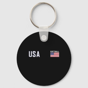 Usa Flag Softll Team Equipment Women Men Softll Key Ring