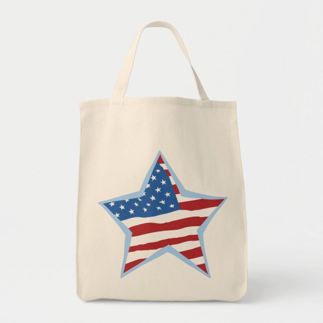 USA Flag Star Bags & Totes (Front)