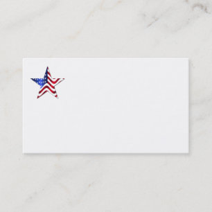 Usa Flag Star Business Cards