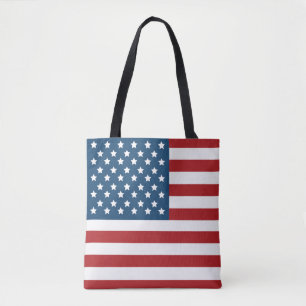 USA Flag Stars and Stripes Tote Bag