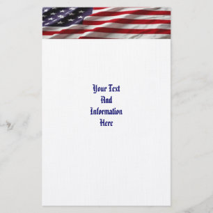 USA Flag Stationery