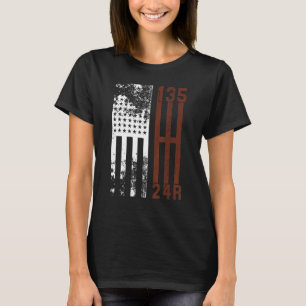 Usa Flag Stick Shift Gear 4x4 Suv Off Road Trails T-Shirt