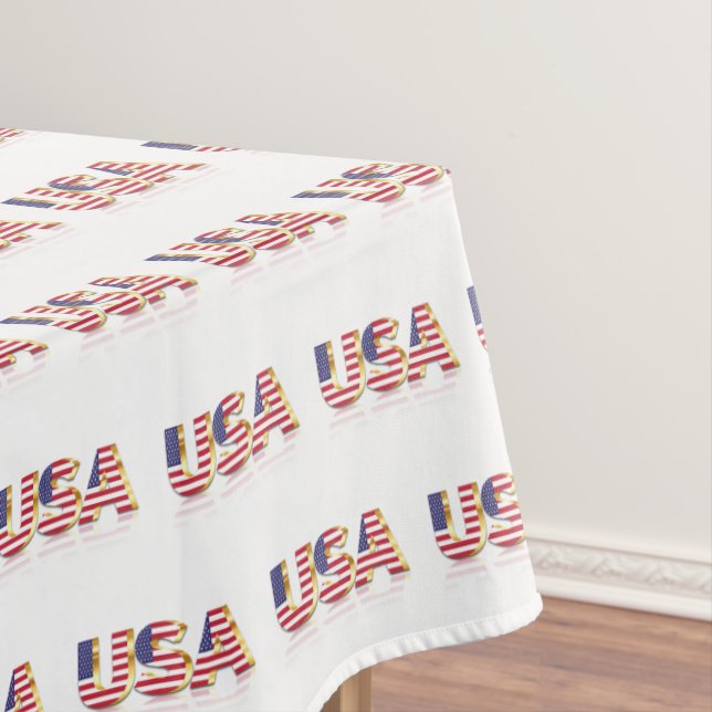 USA Flag Tablecloth (In Situ)