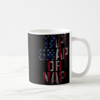 USA Flag Tap Snap or Nap Jiu Jitsu Brazilian BJJ Coffee Mug