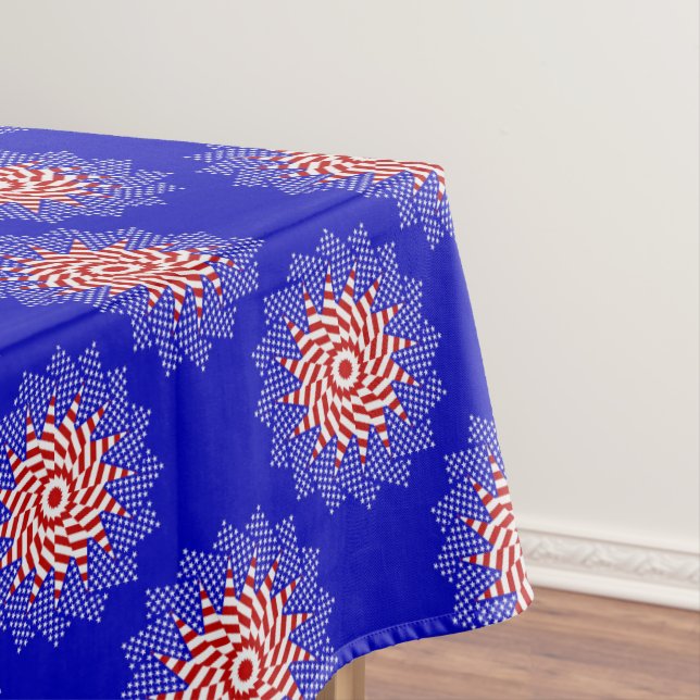 USA FLAG-TEABAG FOLDING S10B-52x70 TABLECLOTH (In Situ)