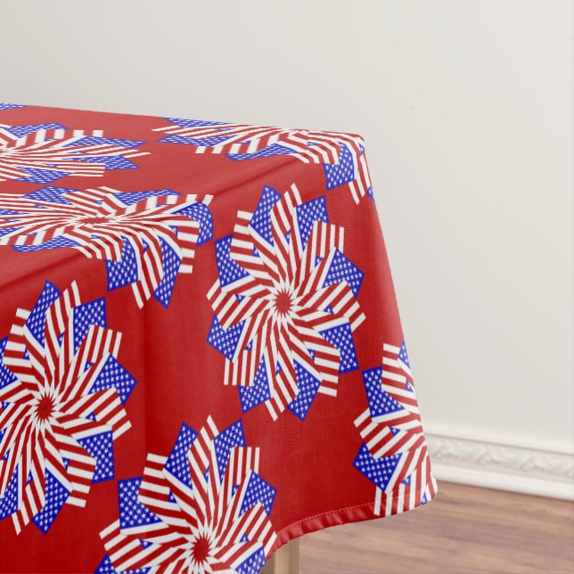 USA FLAG-TEABAG FOLDING S11R-52x70 TABLECLOTH (In Situ)