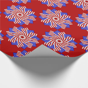 USA Flag Teabag Folding s11R-GIFT WRAPPING PAPER