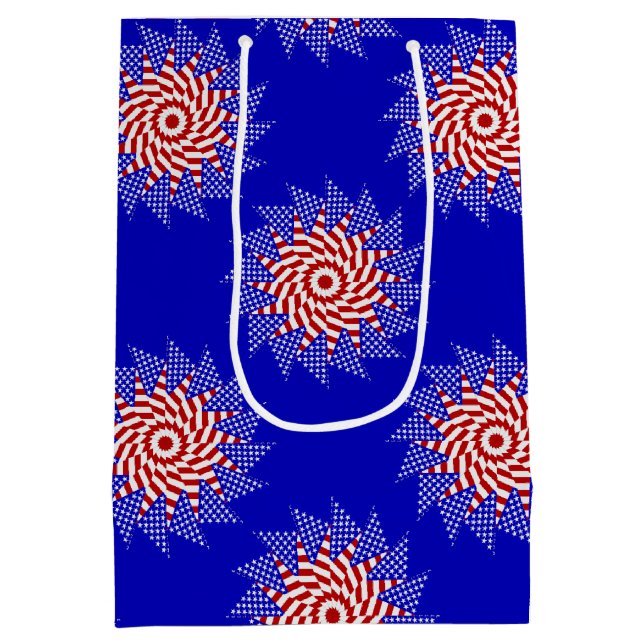 USA Flag-Teabag Folding S12b-GIFT BAG M (Back)