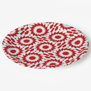 USA Flag-Teabag Folding S5-PAPER PARTY PLATES