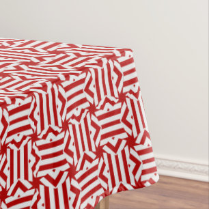 USA FLAG-TEABAG FOLDING S7-52x70 COTTON TABLECLOTH