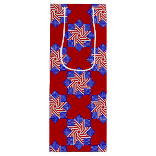 USA Flag-Teabag Folding S8r-WINE GIFT BAG