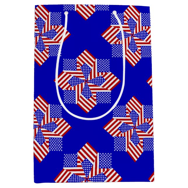 USA Flag-Teabag Folding S9b-GIFT BAG M (Front)