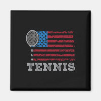 Usa Flag Tennis Mens Womens Us Tennis Lover Team S