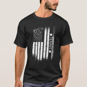 USA flag tennis, US flag tennis, tennis, tennis_1 T-Shirt