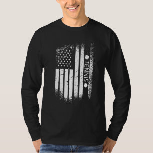 USA flag tennis, US flag tennis, tennis, tennis_1 T-Shirt