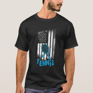 USA flag tennis, US flag tennis, tennis, tennis_3 T-Shirt