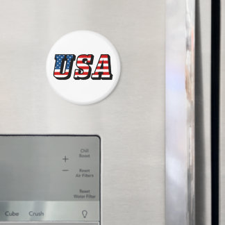 USA Flag Text Magnet