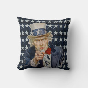USA Flag Throw Pillow