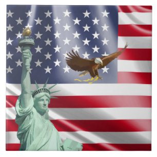 Usa flag tile
