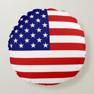 USA Flag tpcn Round Cushion