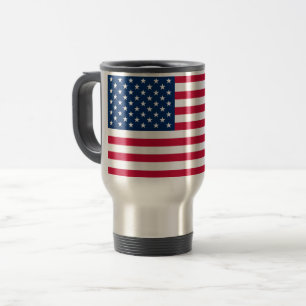 USA Flag Travel Mug - Patriotic