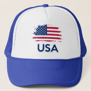 USA Flag Trucker Hat