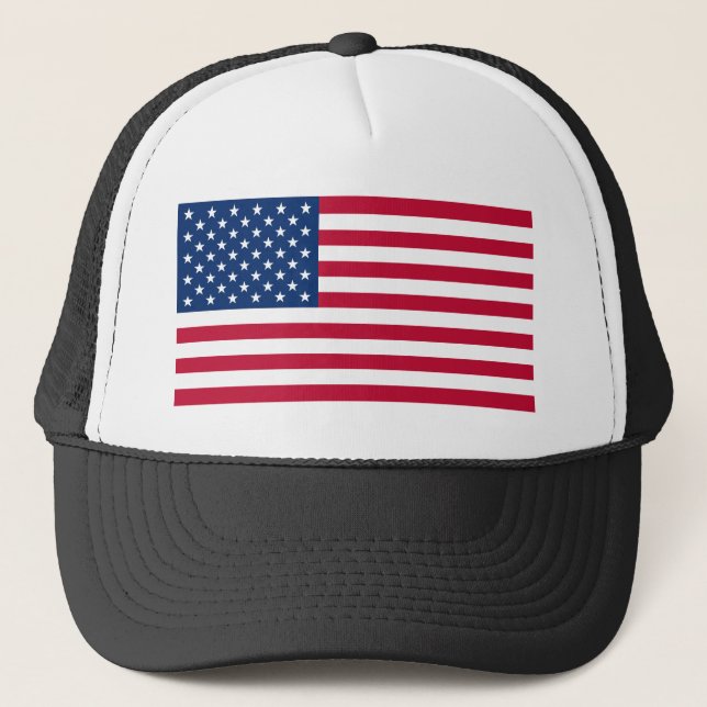 USA Flag Trucker Hat (Front)