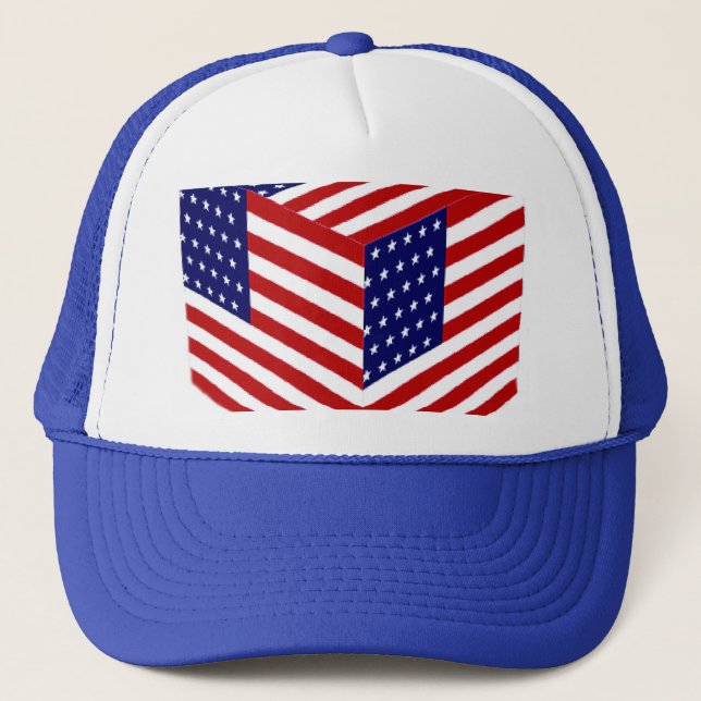 USA Flag_ Trucker Hat (Front)