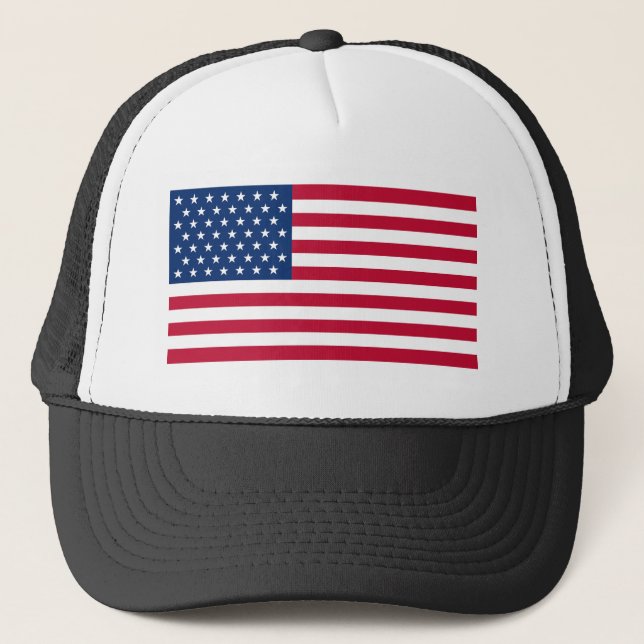 Usa Flag Trucker Hat (Front)