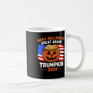 Usa Flag Trumpkin 2024 Halloween Make Halloween Gr Coffee Mug